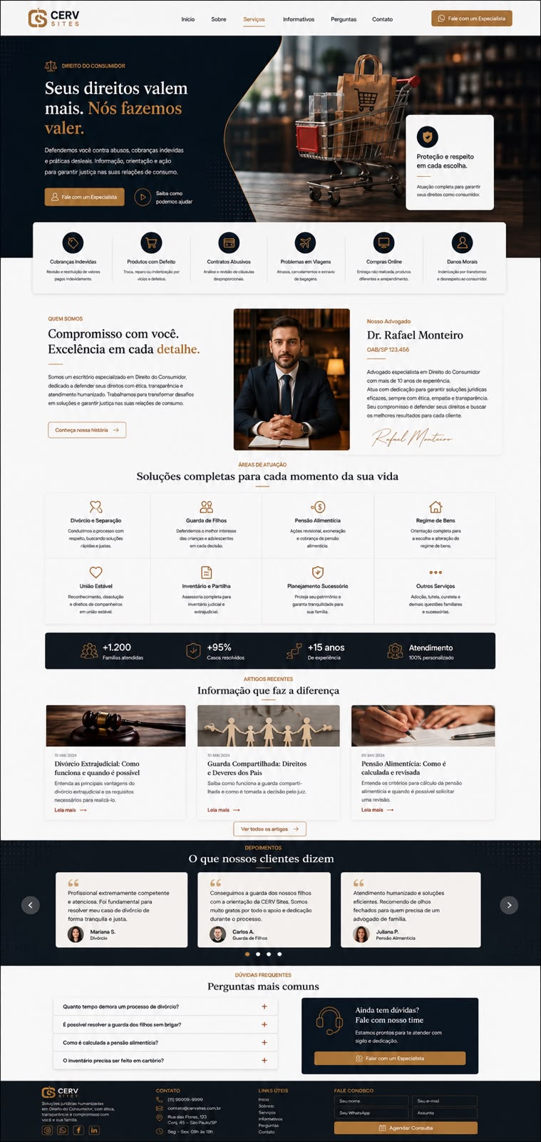 Site para Direito Trabalhista - Desktop