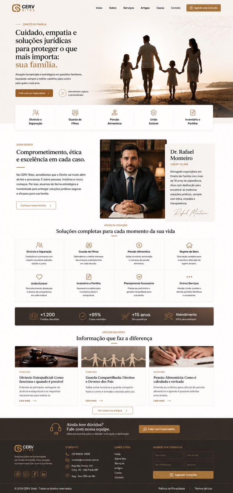 Site para Direito Família - Desktop